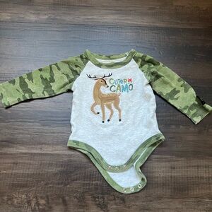 John Deere Green Camo Deer Bodysuit